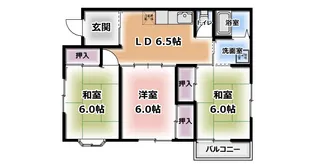 コーポ戸枝II【2階】の間取り