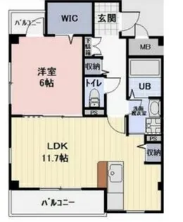 愛知県名古屋市緑区鳴海町字有松裏【マンション】の間取り