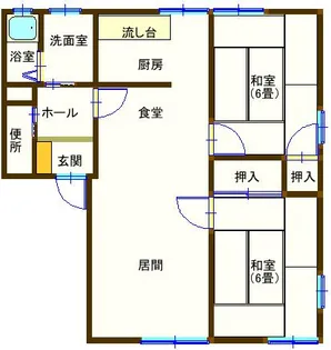 ラフォーレ大前2【2階】の間取り