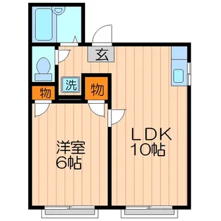 萱島ツイン【4階】の間取り
