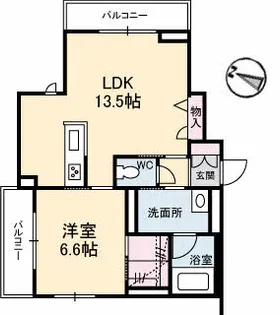 ハイアワサ【2階】の間取り