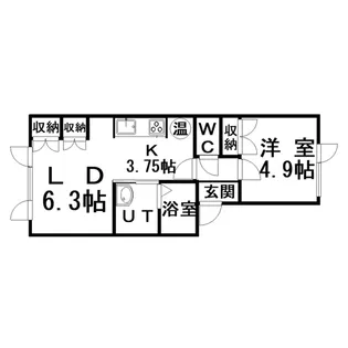 ファンカーサ【1階】の間取り