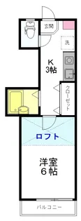 1Kの間取り画像