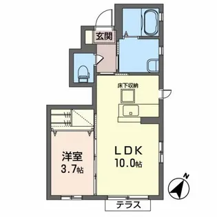 シャーメゾンラリックスクローネ【1階】の間取り