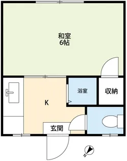 東京都豊島区巣鴨4【アパート】の間取り
