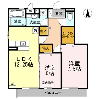 OTT’s賀来(オッツカク)【2階】の間取り