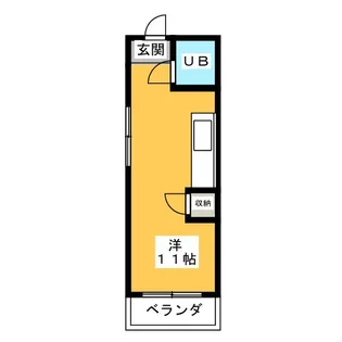 幸川マンション南館【4階】の間取り