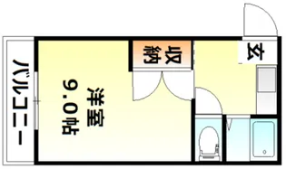 リトルハイム花尻58号館【4階】の間取り