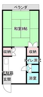 コーポ西念【1階】の間取り