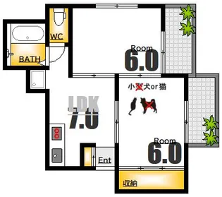 広島県広島市中区十日市町2【マンション】の間取り