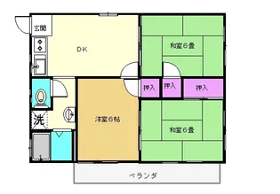 サンハウス戸塚【2階】の間取り