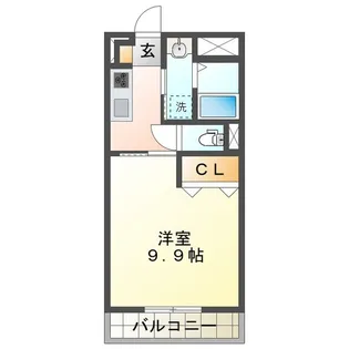 コンフォール津【1階】の間取り