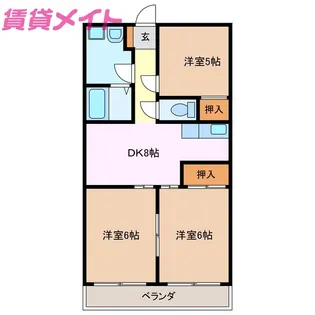 プレミアムレジデンス鈴鹿A棟【3階】の間取り