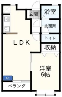 プランドール【1階】の間取り