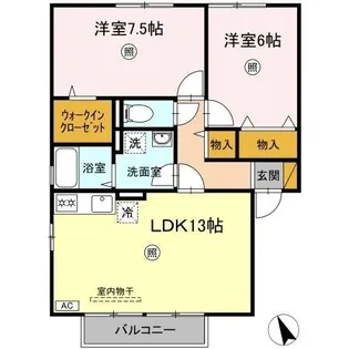 メゾングレース ABC【2階】の間取り