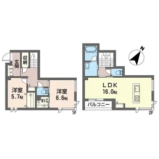モンコンフォート【3階】の間取り