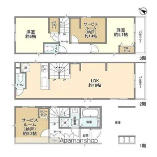 埼玉県さいたま市北区東大成町2【一戸建】の間取り