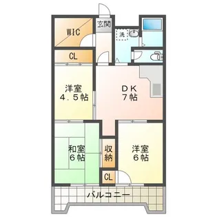 ロイヤルメゾンHAMADA【6階】の間取り