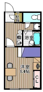レオパレス月見橋【1階】の間取り