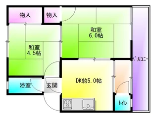 RHYTHM八尾(リズム八尾)【3階】の間取り