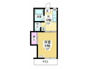 ことぶきハイツ【1階】の間取り