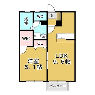 グランフォーレタウン【1階】の間取り