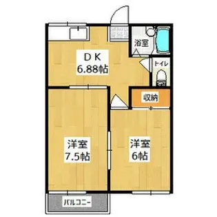 神田ハイツ【2階】の間取り