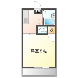 サンフラワーハイツ B棟【2階】の間取り