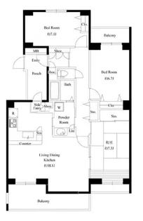 T’s garden西寺尾C棟【3階】の間取り