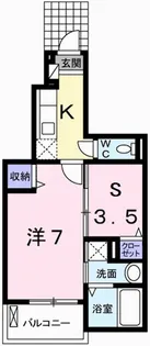 兵庫県加西市北条町北条【アパート】の間取り
