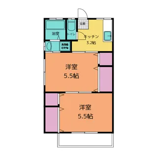 富士荘【1階】の間取り