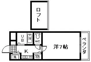 ガイア21【4階】の間取り