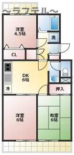 ルネッサンス小手指I号館【3階】の間取り