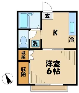 泉ハイツ【1階】の間取り