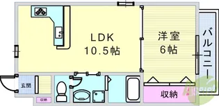 パラツィーナエスタ仁川【2階】の間取り