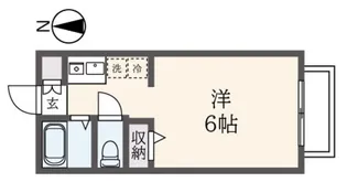 ウォータークロスハイム【1階】の間取り