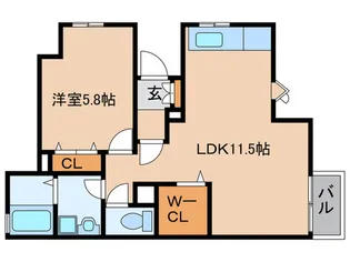 メイプルホ-ム壱番館【1階】の間取り