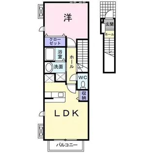スカイクレバー【2階】の間取り
