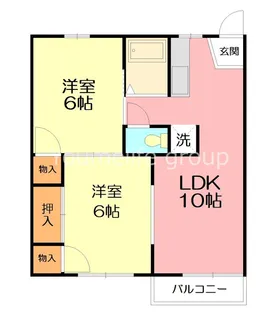 大澤ハイツ【2階】の間取り