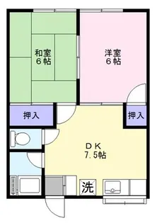 大山コーポ【2階】の間取り