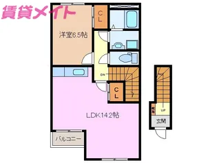 フォレストヴィラII【2階】の間取り