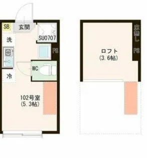 ハーモニーテラス上井草V【1階】の間取り