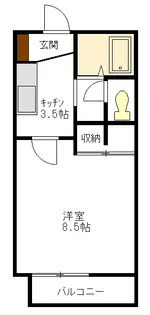 アークヒルズWATANABE 7A【1階】の間取り