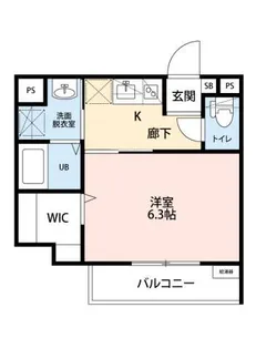 グランブルー海神【1階】の間取り