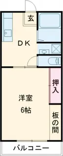 プルミエールエビハラパーソンズD【2階】の間取り