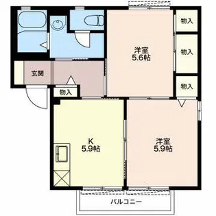 プラテアI【1階】の間取り