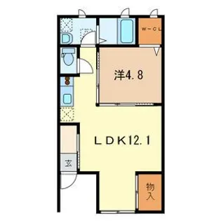 グーテベーレ【1階】の間取り