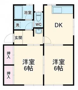 ベルビュー茅ヶ崎壱番館【2階】の間取り