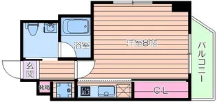 アクエルド新町【9階】の間取り
