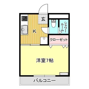 神部ハイツ【3階】の間取り
